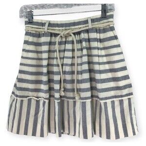 Madewell Skirt Women’s XS Blue White Striped Pull On Lined Nautical Beach Pocket